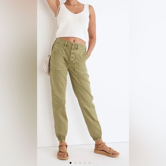 Madewell Griff Pull-On Tapered Fatigue Cargo Pants Size 27 - Picture 5 of 15